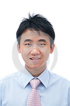 Face of asian business man