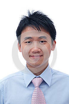 Face of asian business man photo