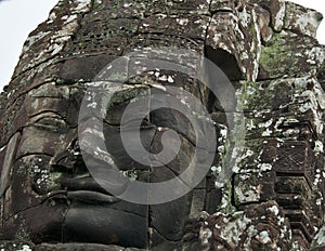 Face of Avalokitesvara in Bayon Temple, Cambodia