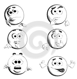 FACE - B&W Six Smiles II/III