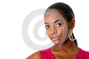 Face of beautiful African woman