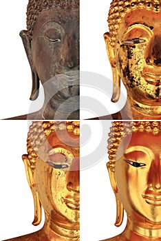 Face of Buddha Statue Collection