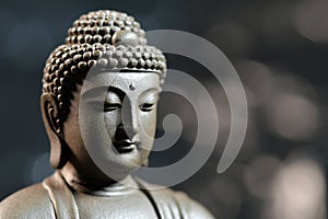 The face of the Buddha-style Zen on natural background