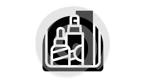 face care kits gift glyph icon animation