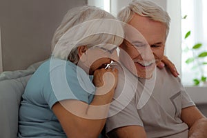 Face close-up portrait of couple tenderly embracing each other