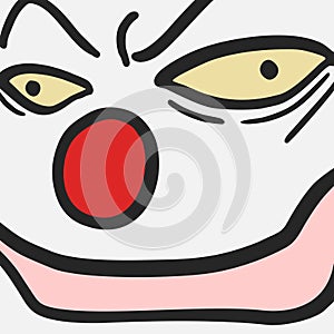 Face clown