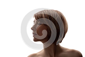Face contouring skin rejuvenation mature woman