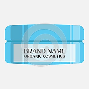 face cream cosmetic packaging vector.