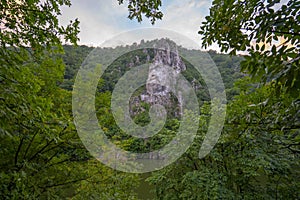 Face of Decebal in the Cliff of Romania