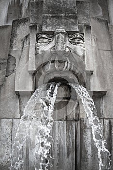 Face Fountain, Milano Centrale station, Milan, Italy