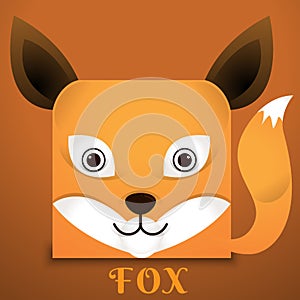 Face fox square style
