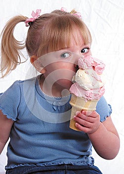 A Face Full of Ice Cream