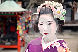 Face of Geisha photo