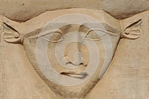 The face of Hathor