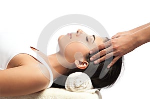 Face and Head Massage at Spa