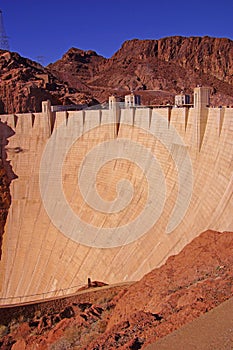 Face of Hoover Dam, Lake Mead , Colorado River