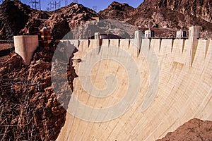 Face of Hoover Dam,