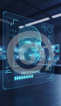 Face identification system processing biometric data for security