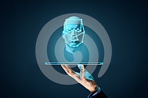 Face identification tablet unlock