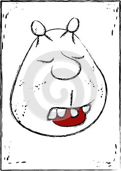 Face Illustration B&W