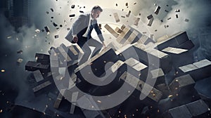 face an insurmountable obstacle. work violation of due to force majeure blocking it is impossible to move on without resolving