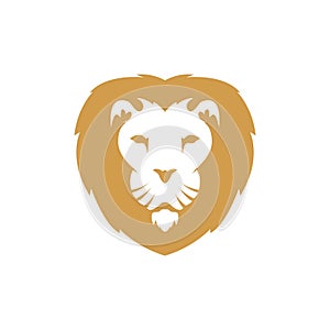 Face isolated lion logo design vector graphic symbol icon illustration creative idea