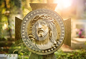 Face of Jesus Christ crown of thorns