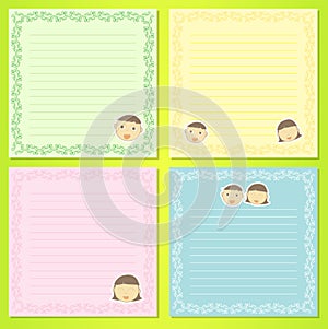 Face kids notepad