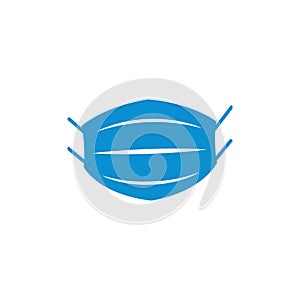 Face mask icon design template