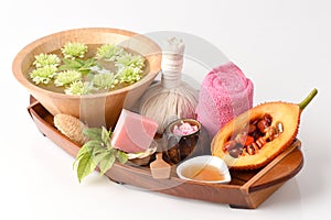 Face mask and soap Baby Jackfruit Spiny Bitter Gourd, Sweet Gourd, and Cochinchin Gourd and honey.