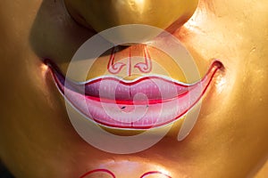 Face mask of Thai god, smile