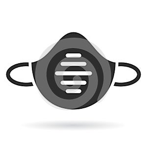 Face mask vector icon