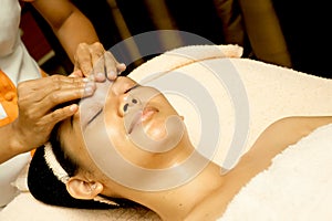 Face Massage at Beauty Clinic