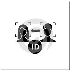 Face match glyph icon