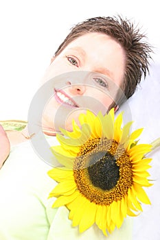 Face od a Sunflower