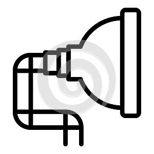 Face oxygen mask icon outline vector. Home equipment