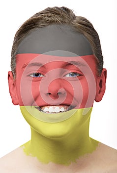 Face paint - flag of Germany