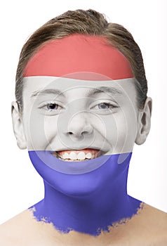 Face paint - flag of Holland