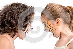 Face painting, felines