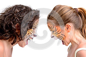 Face painting, felines