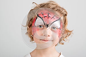 Face painting, spider web