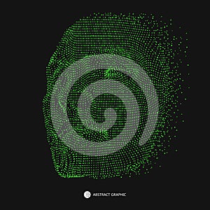 A face pattern consisting of dots.