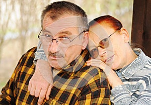 Face portrait of old man