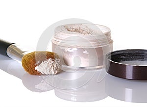 Face Powder and Makeup Brush