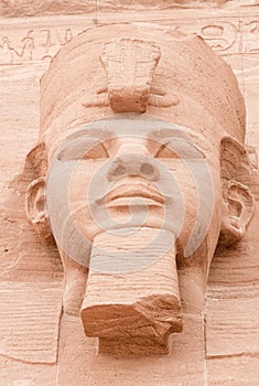 Face of Ramses II,Abu Simbel, Egypt.