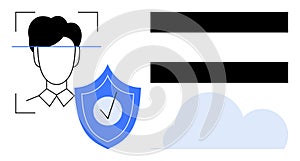 Face Recognition with Biometric Security Shield and Data Cloud for Secure Digital Identity