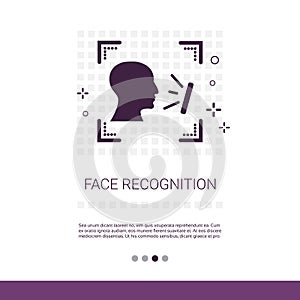 Face Recognition System Banner With Copy Space