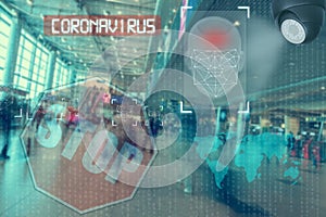 Face recognition system, Detection of people who violate quarantine during an epidemic. Concept for new face recognition
