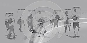 Face recognition technology concept