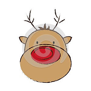 face reindeer merry christmas image